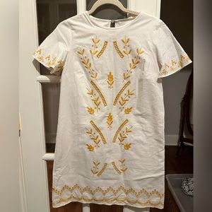 LOFT floral appliqué dress size 0P